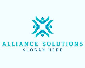 Social Community Collaboration logo design