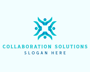 Social Community Collaboration logo design