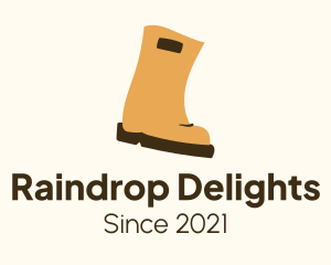 Rubber Rain Boots logo design