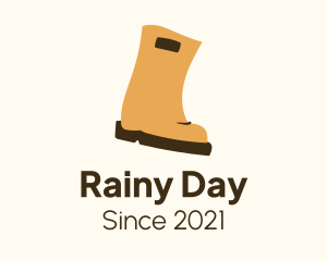Rubber Rain Boots logo design