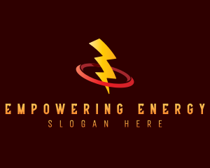 Lightning Bolt Power logo design