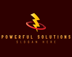 Lightning Bolt Power logo design