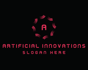 Artificial Intelligence Tech App logo design