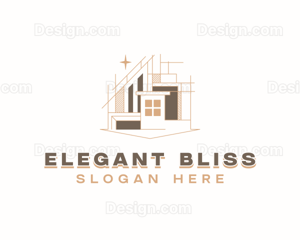 Architecture Construction Blueprint Logo