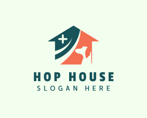 Medical Dog House  logo design