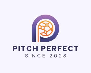 Global Tech Letter P logo design