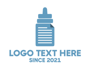 Form - Baby Bottle Document logo design