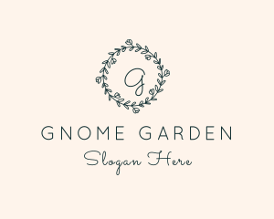 Floral Leaf Botanical Garden logo design