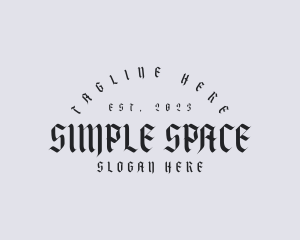 Simple Gothic Business logo design