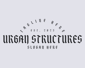 Simple Gothic Business logo design