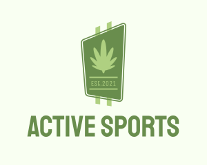 Cannabis Leaf Signage  logo