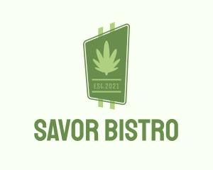 Cannabis Leaf Signage  logo