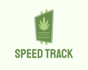 Cannabis Leaf Signage  logo