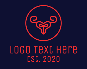 Red Evil Goat logo design