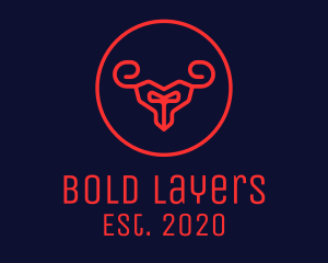 Red Evil Goat logo design