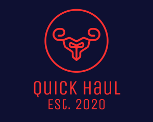 Red Evil Goat logo design