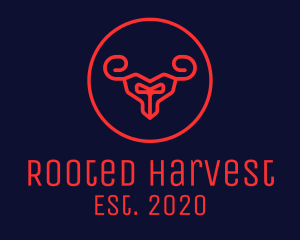 Red Evil Goat logo design