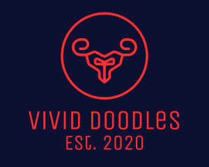 Red Evil Goat logo design