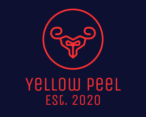 Red Evil Goat logo design