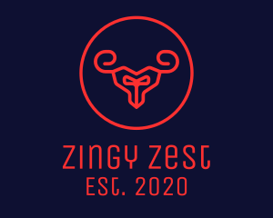 Red Evil Goat logo design