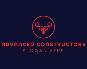 Red Evil Goat logo design