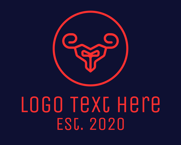 Goat logo example 1