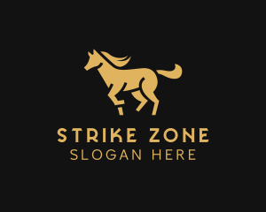 Elegant Horse Stallion logo design