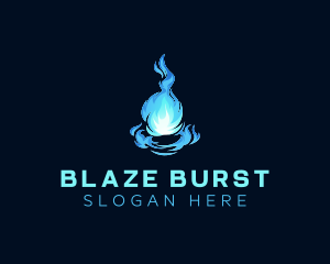 Blazing Fire Ball logo design