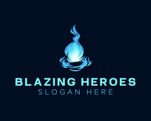 Blazing Fire Ball logo design