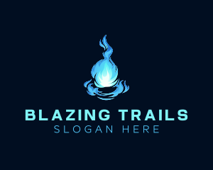 Blazing Fire Ball logo design