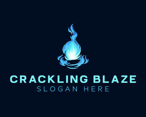 Blazing Fire Ball logo design