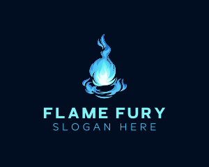 Blazing Fire Ball logo design