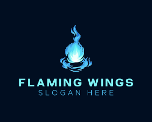 Blazing Fire Ball logo design