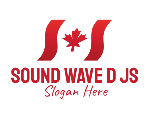 Wavy Canada Flag  logo