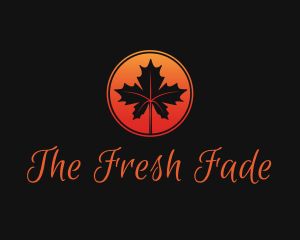 Elegant Maple Leaf logo design