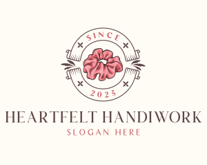 Scrunchie Handmade Banner logo