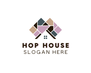 House Roof Paving logo design