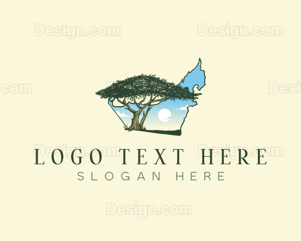 Nature Acacia Tree Logo