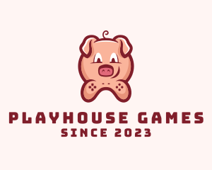 Game Controller Pig logo design