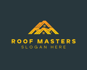 Roof House Maintenance logo design