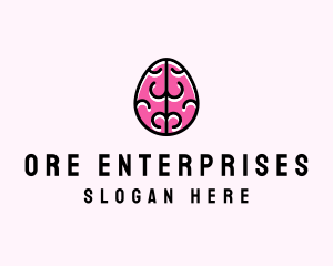 Smart Brain Egg logo design