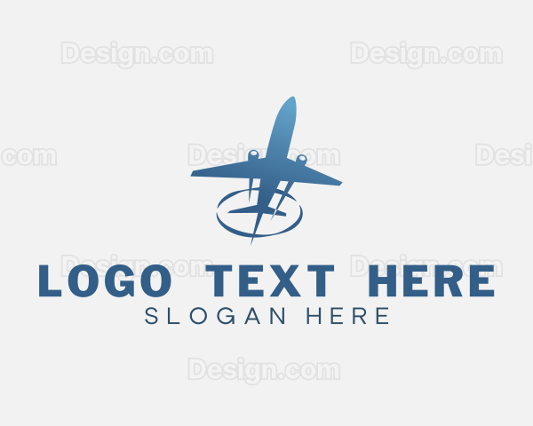 Flying Aircraft Airplane Logo