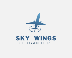 Flying Aircraft Airplane logo