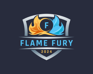 Cold Flame Ventilation logo design