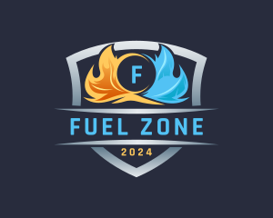 Cold Flame Ventilation logo design