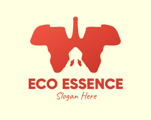 African Continent Lungs logo design