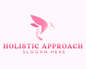 Holistic Wellness Hummingbird logo