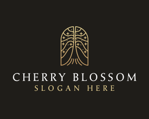 Natural Tree Flower logo design