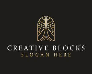 Natural Tree Flower logo design