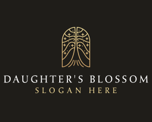 Natural Tree Flower logo design